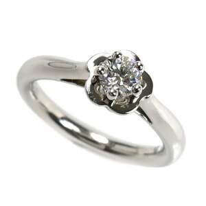 CHANEL Silver Diamond Ring